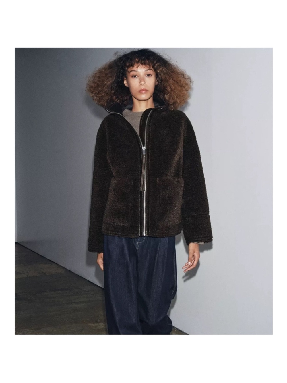 Zara faux fur jacket - Picture 3 of 7